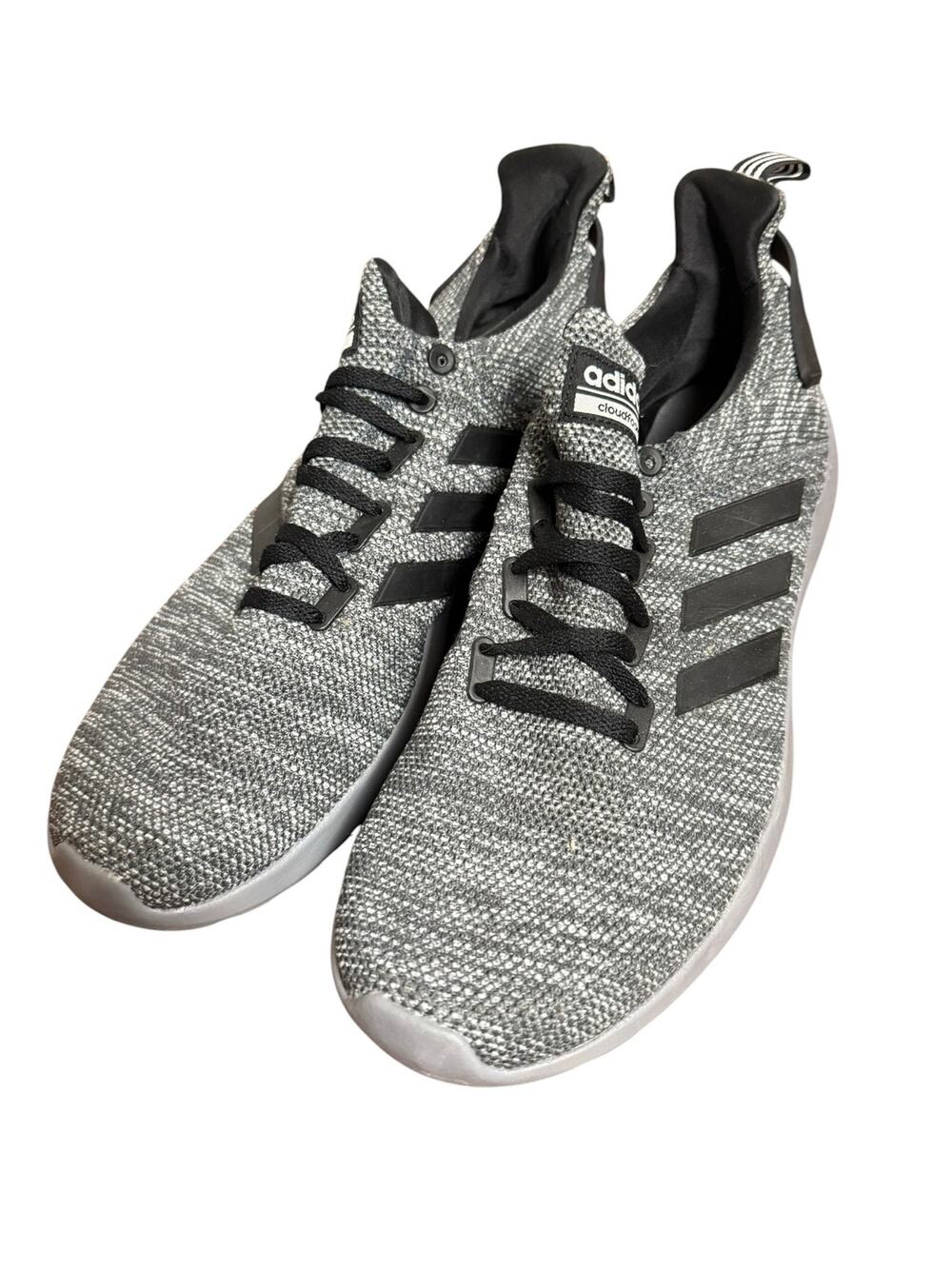 Adidas Men's Gray Black Lite Racer BYD Running Athletic Shoes Size 10